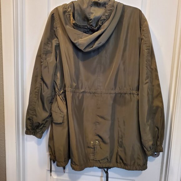 ✨ Olive Green Anorak Utility Jacket | OUTER EDGE | XL | Drawstring Waist | XL - Picture 7 of 9